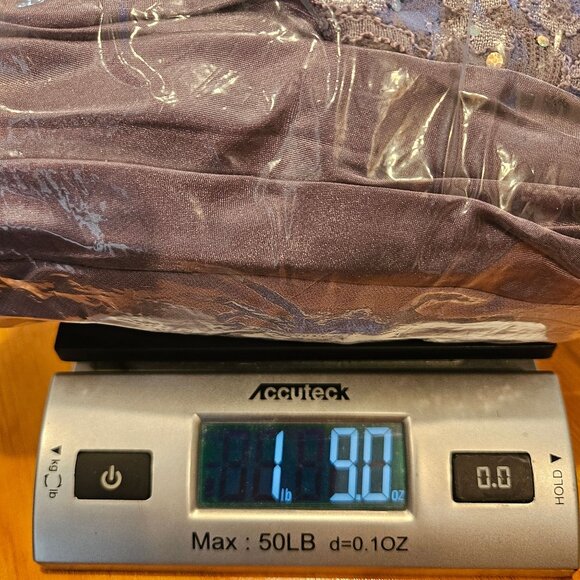 R&M Richards Elegant Lavender Lace Jacket Tiered Dress 18W formal party glitz - Picture 16 of 16